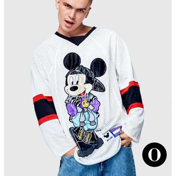 MOSCHINO X H&M -Mickey Mouse Jersey high-low dress